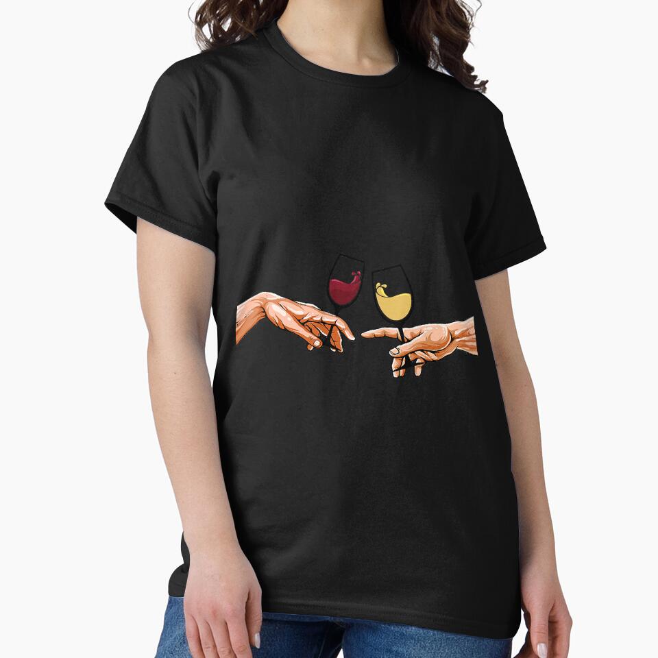 The Creation Of Adam's Hands With Red by NeverLoseSF