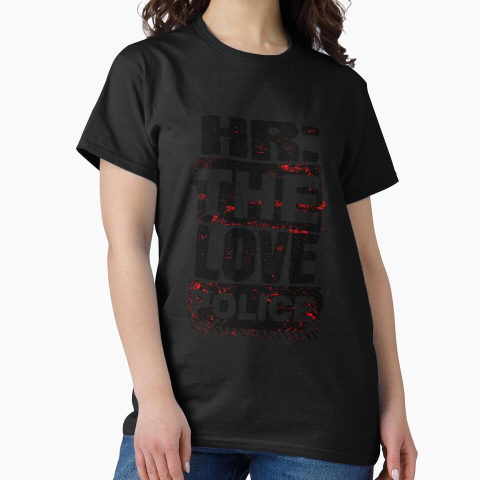 HR The Love Police Tee - Workplace Humor, Catchy Typography, Office Romance Joke by Gwansiognu