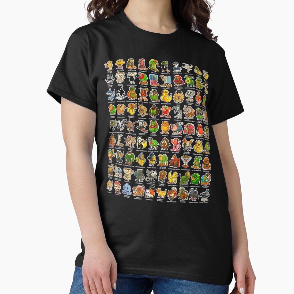 Italian-Brainrot Gen Z Funny Meme 90 Brainrot Characters T-Shirt by PonyRoniku