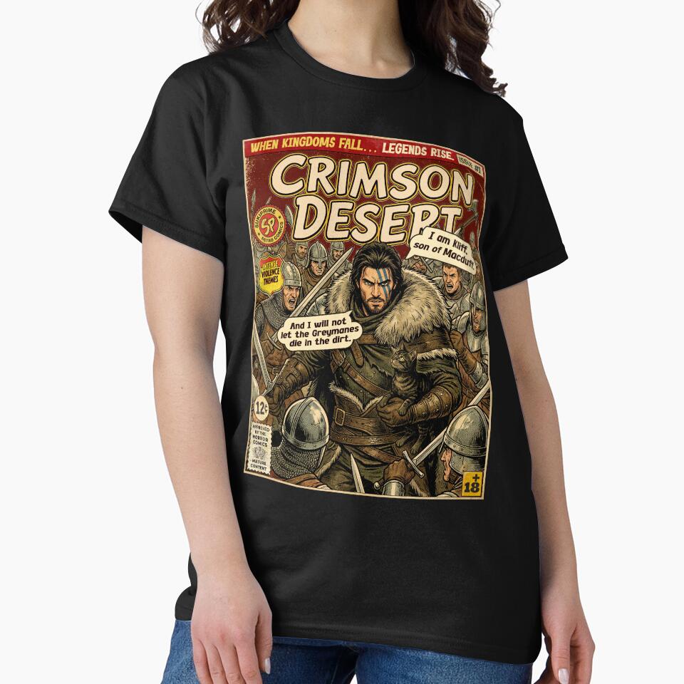 Crimson Desert Kliff Retro Vintage Comic Cover Art by Back2Collage