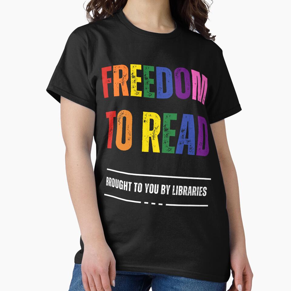 Freedom to Read - Brought to you by Libraries - for Black coloured items by ALIA Merchandise