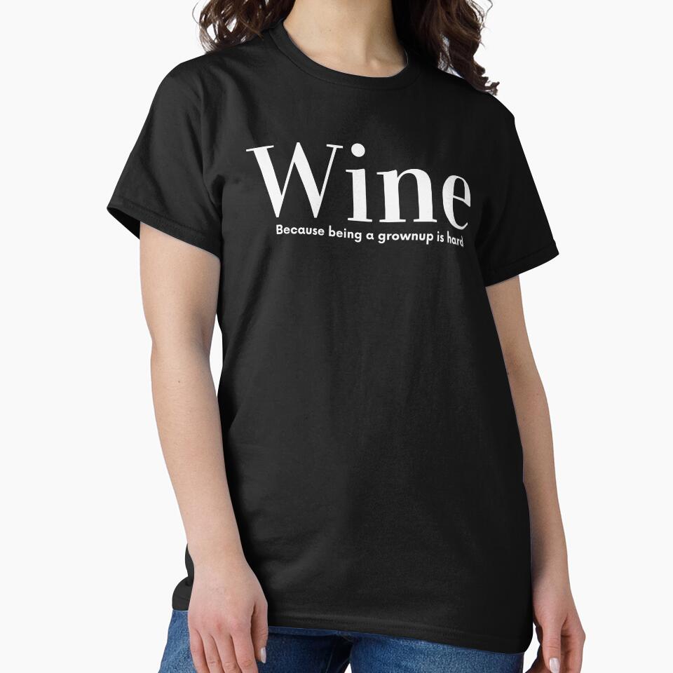 Funny Wine Drinker Wine Lover Gift by BronikowskiART