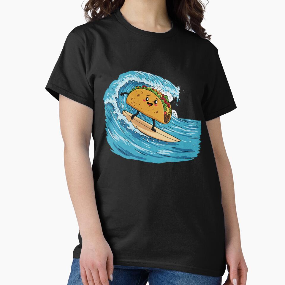 Surfing Taco by TeeARTHY