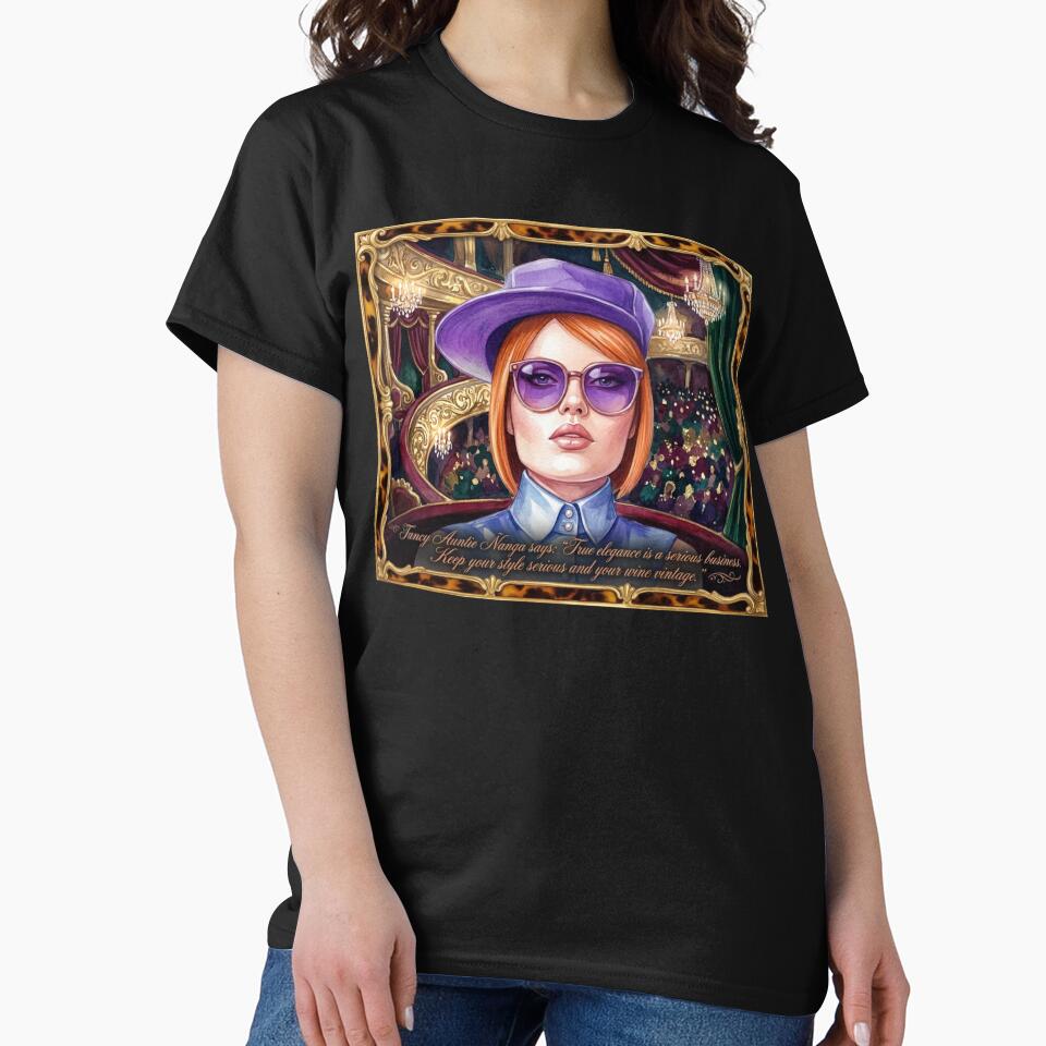 Fancy Auntie Ñanga True Elegance: Funny Wine & Theater Art by KabronX