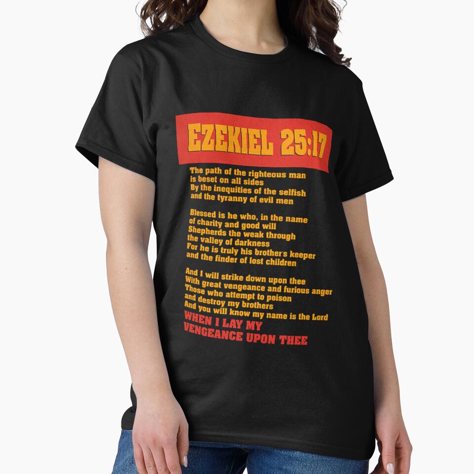 Ezekiel 25:17 Pulp Fiction Sam Jack.son Quote Meme by Siriusian369