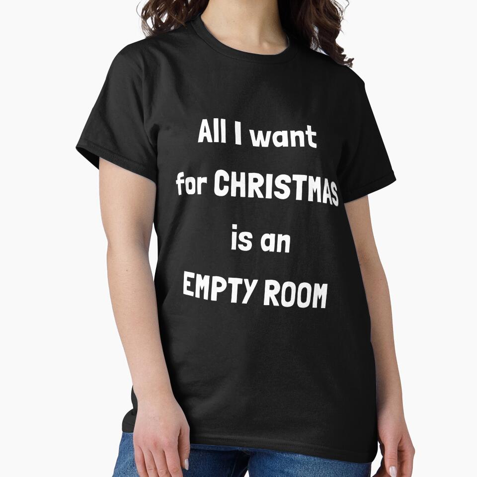 All I Want for Christmas Is an Empty Room | Introvert Holiday Humor by Krakspred