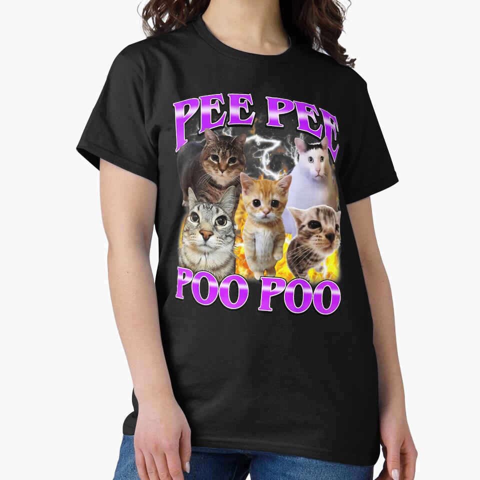 Pee Pee Poo Poo Funny Cat Meme Chaos Humor by tadmercado