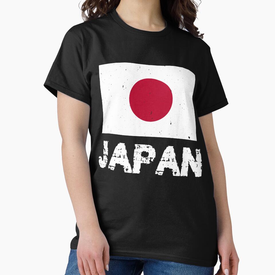 Japan Flag T-Shirt for Men and Women by AllStarMerch