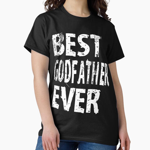 Best Godfather Ever God Father Mens T-shirt Cute Funny Gift For God Parent by arcadetoystore