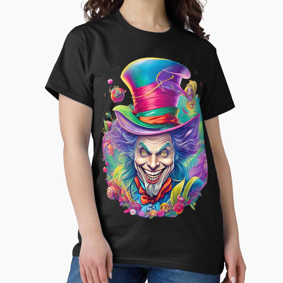 Mad Hatter T shirt, T shirt, Dark Art T shirt, by LLdreams