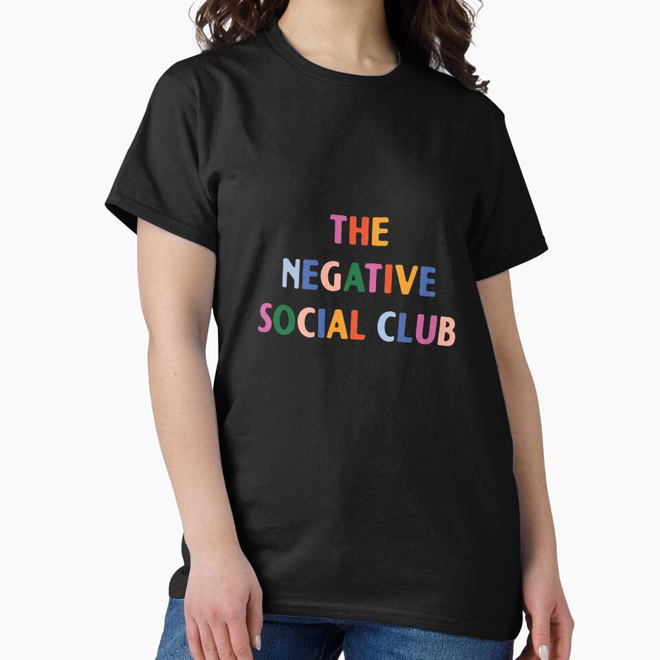 The negative social club  |  unmotivated funny negative quote by Magic Mango