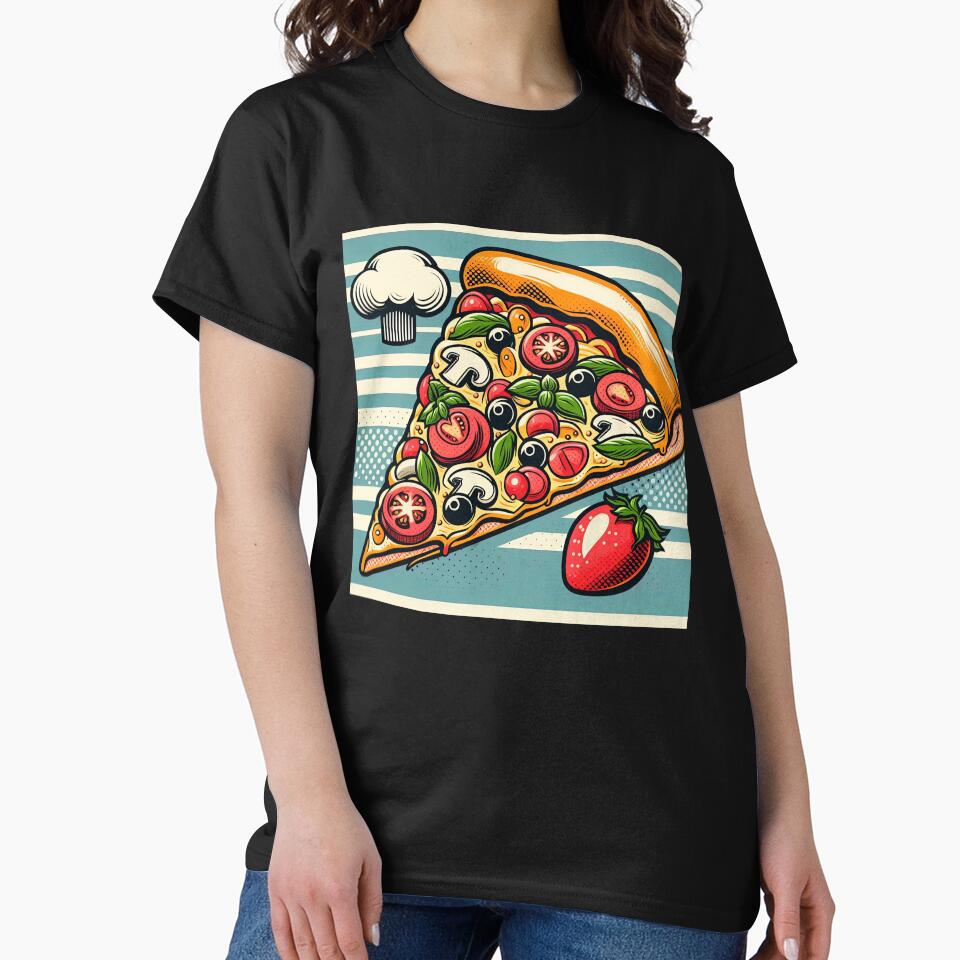 Slice of Pizza Pop Art Style by artofuniverse