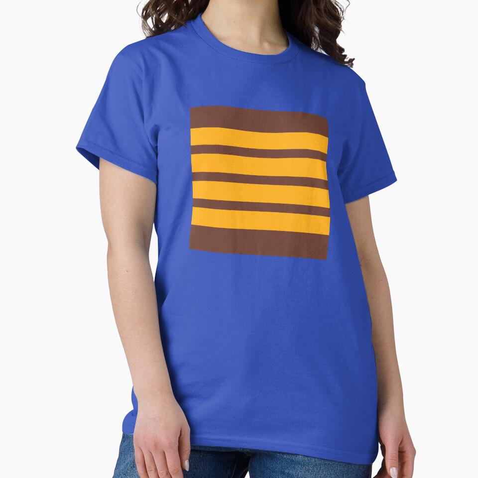 Retro vintage color stripes- yellow on brown by TalBright