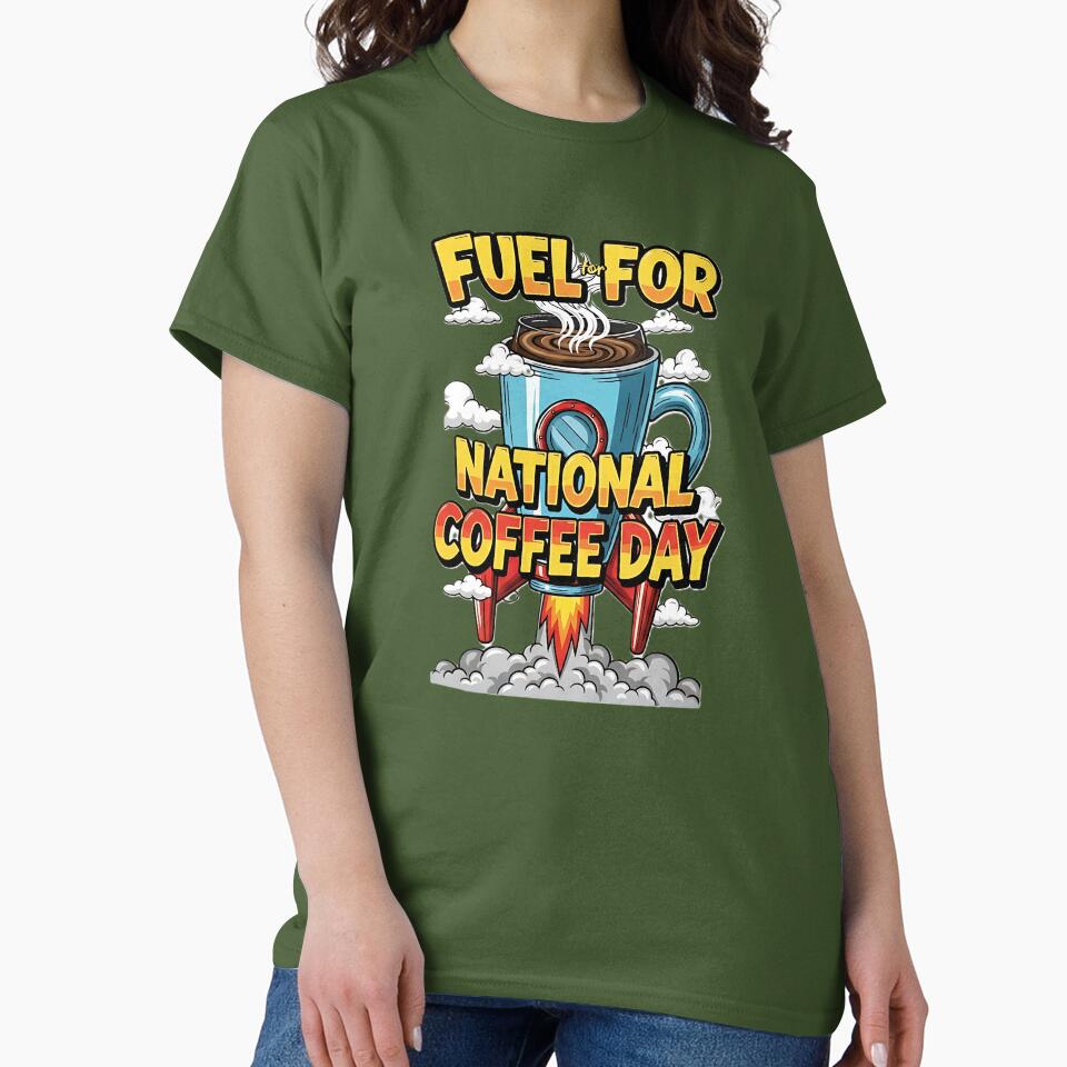 National Coffee Day Rocket Illustration by Zen Aura Studio