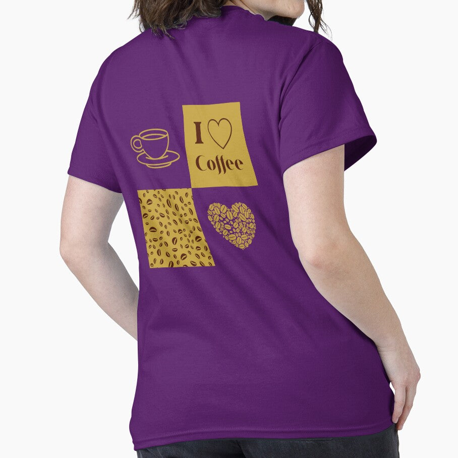 I love Coffee Grid Pattern by trendingatees