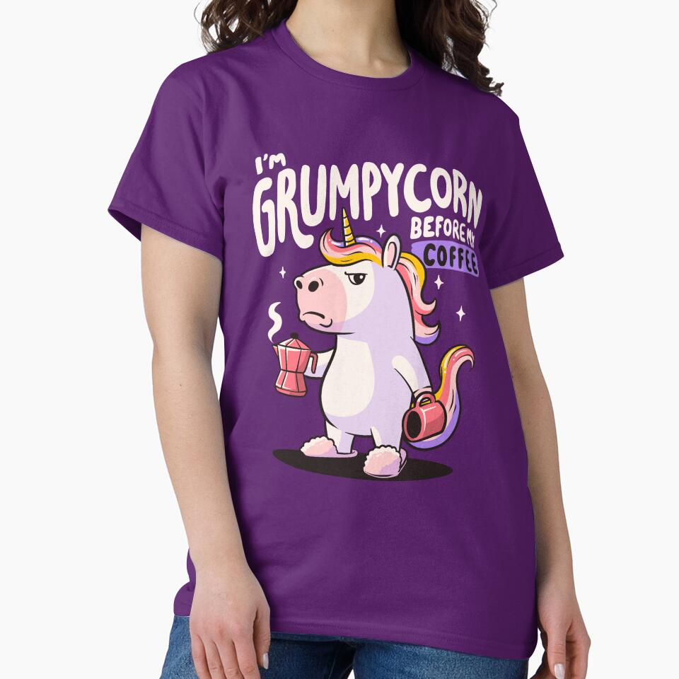 Grumpycorn - Cute Grumpy Unicorn Coffee Gift by koalateess