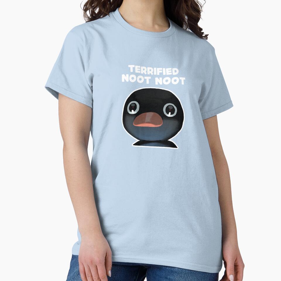 Terrified Noot Noot Pingu Meme (Light Blue BG) by FilipeFerreira