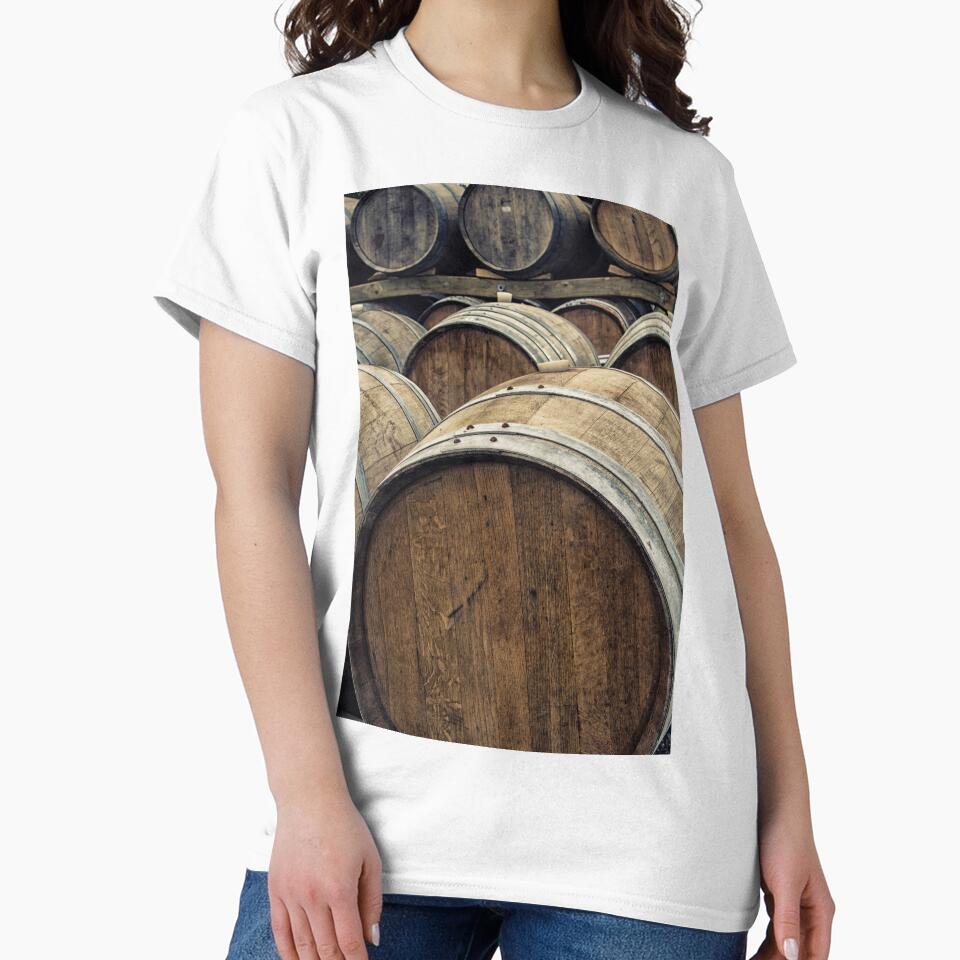 Wooden wine barrels by Photopat
