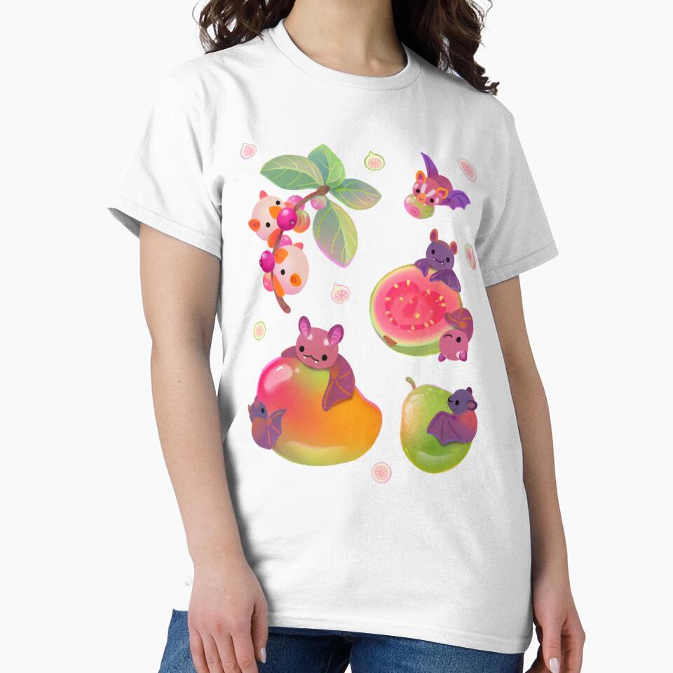 Fruit and bat - pastel by pikaole