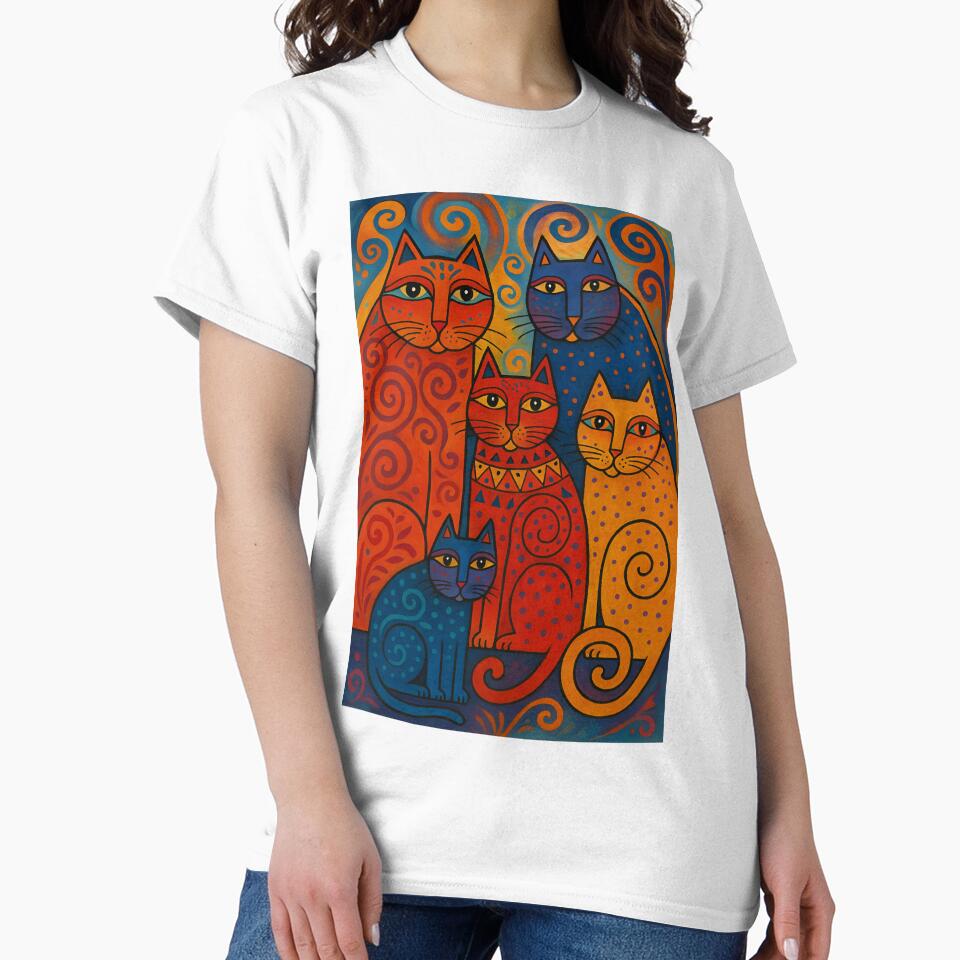 Laurel Burch syle cats by Kristylynn757