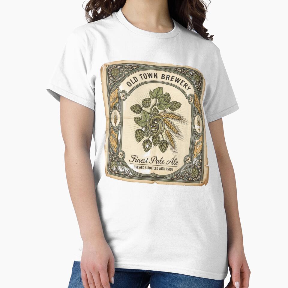 Craft brewery logo featuring intertwined hop and barley by VerizalShop