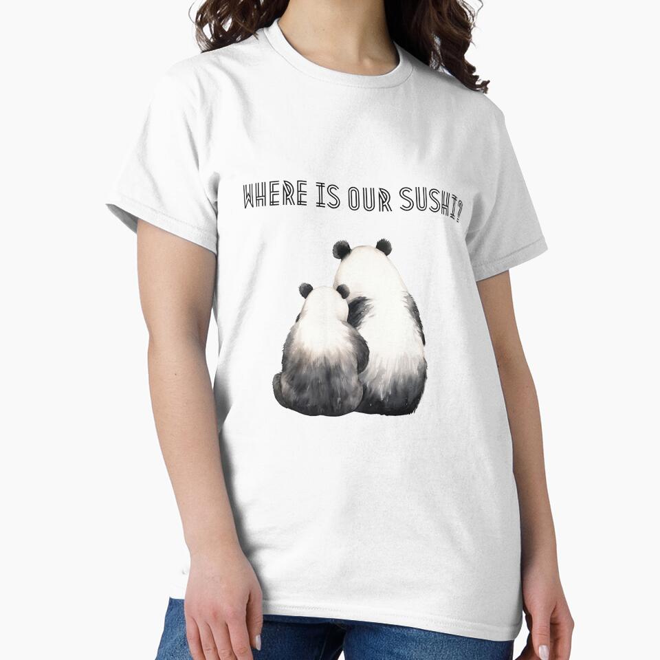 Where Is Our Sushi? – Cute Kawaii Panda Illustration by EVESTUDIOART