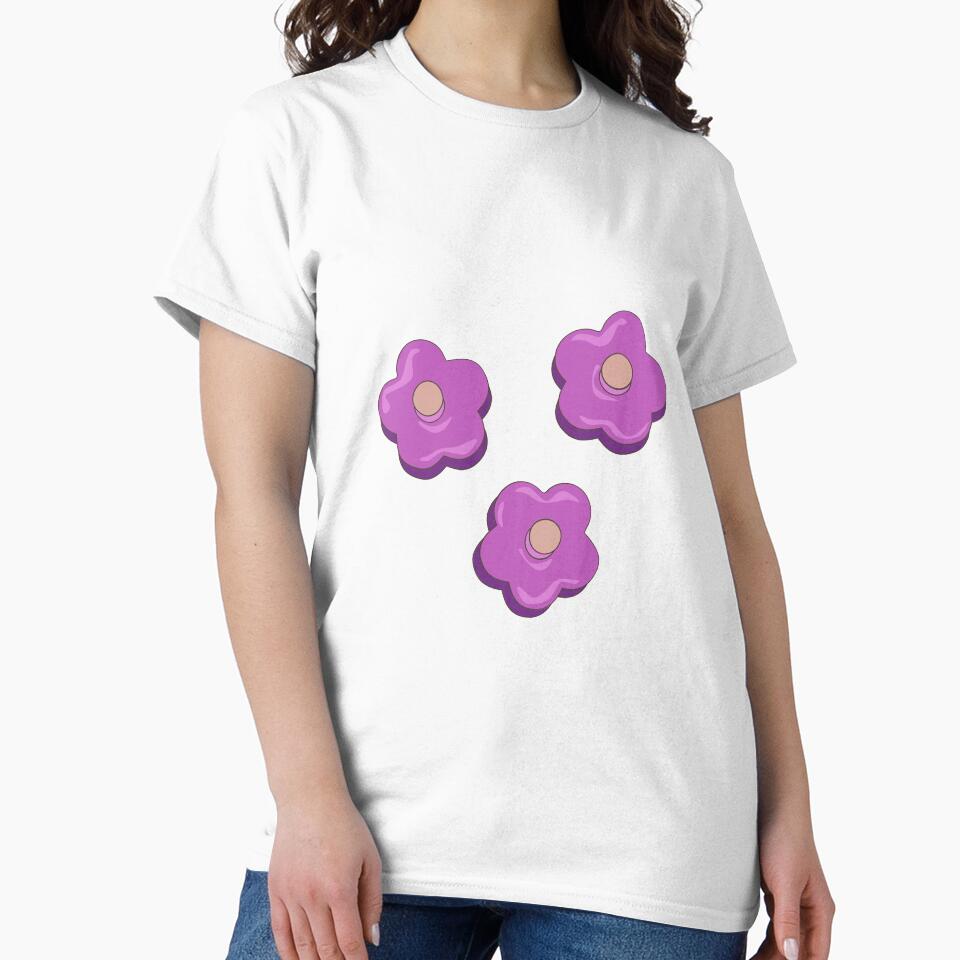 Y2k Purple Flowers by lollydesigned