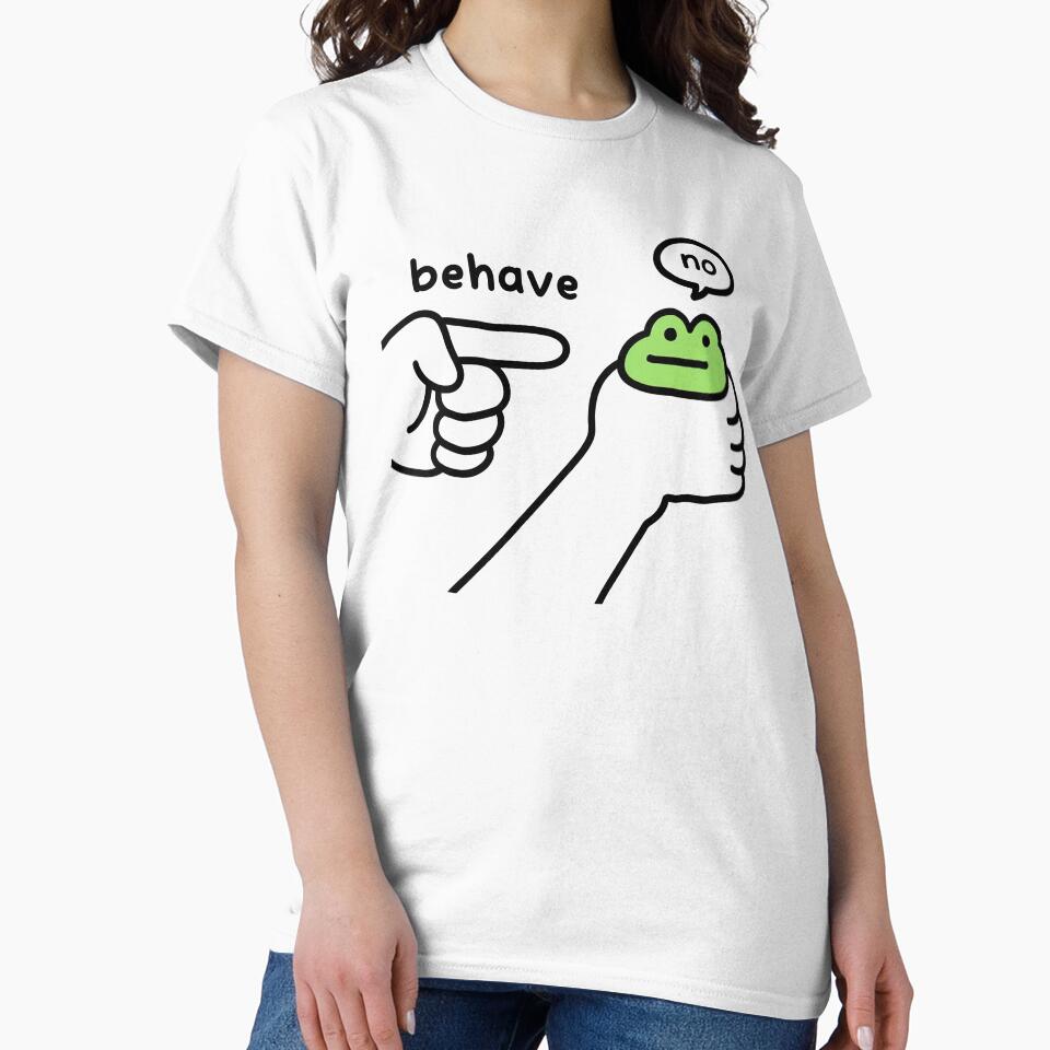 Behave No Dishonest Frog Funny Meme by MelenebStore