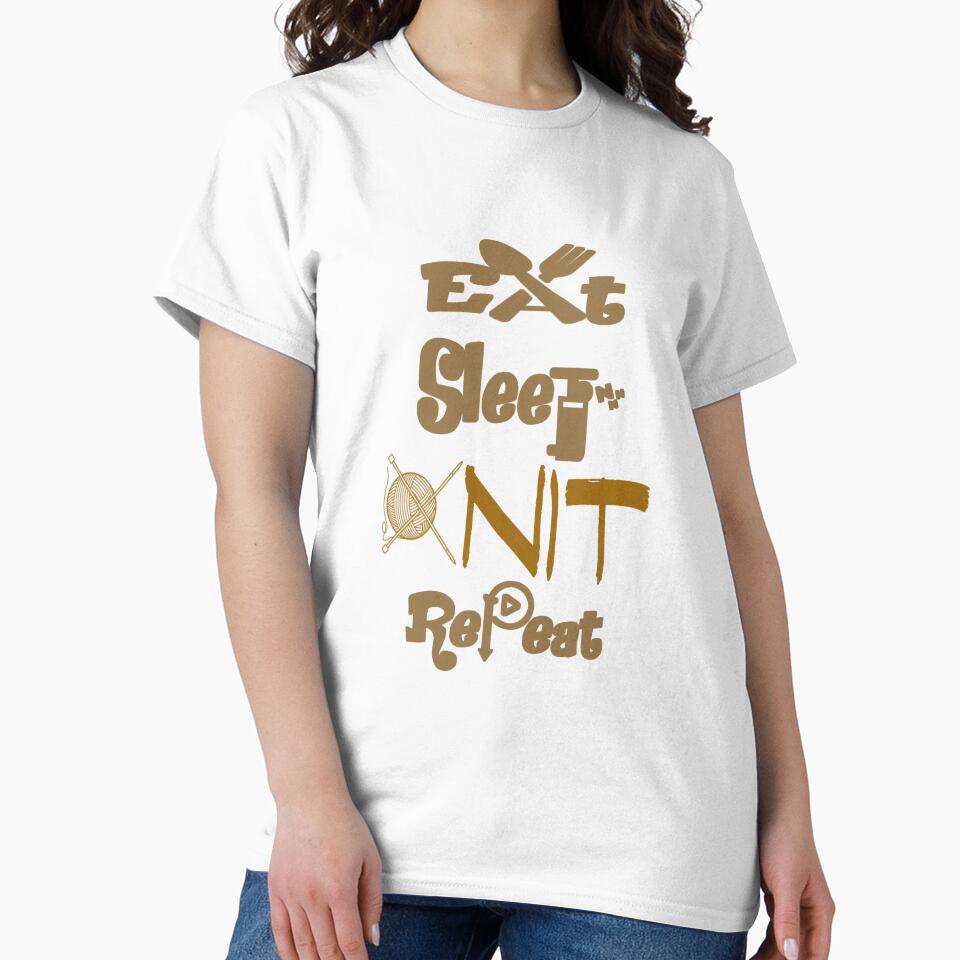 Eat sleep knit repeat, by Chakilogy
