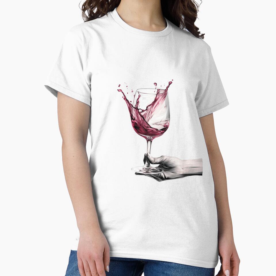 Sketch a hand holding a wine glass by Alper Billik