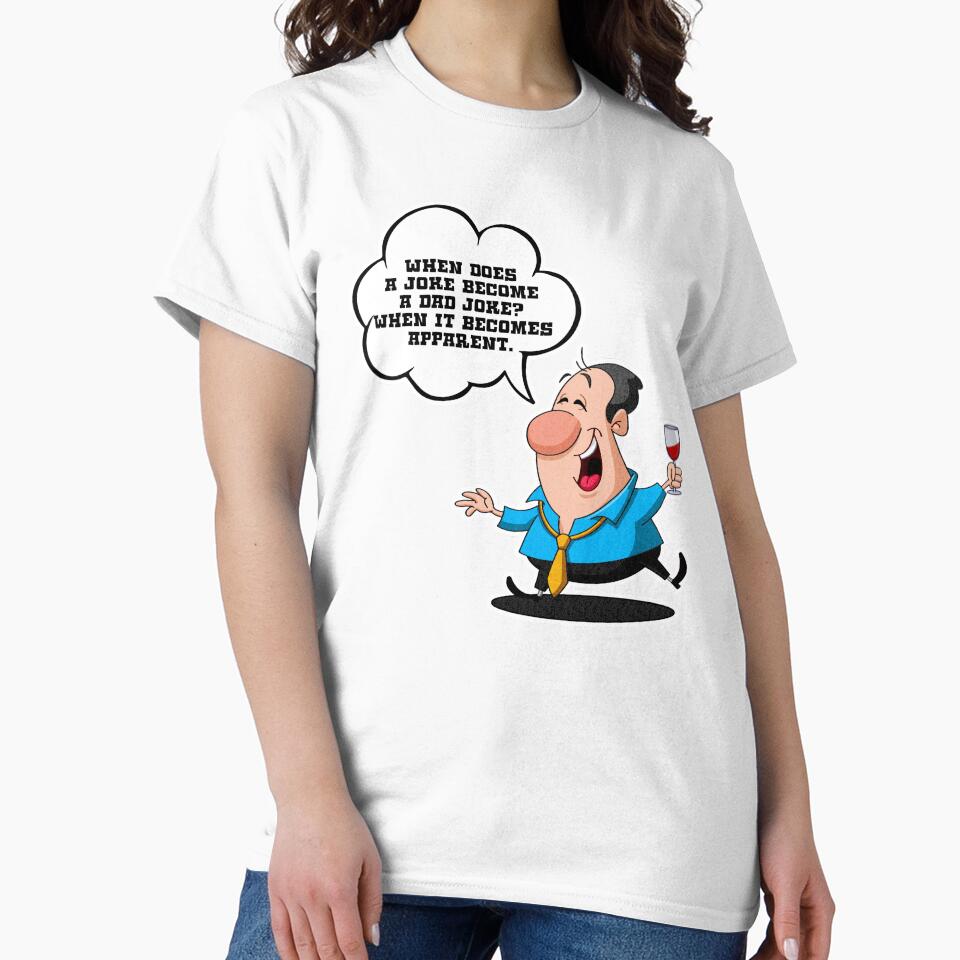 Dad Jokes Collection Dad Joke - Becomes Apparent Gift by TTFMerch