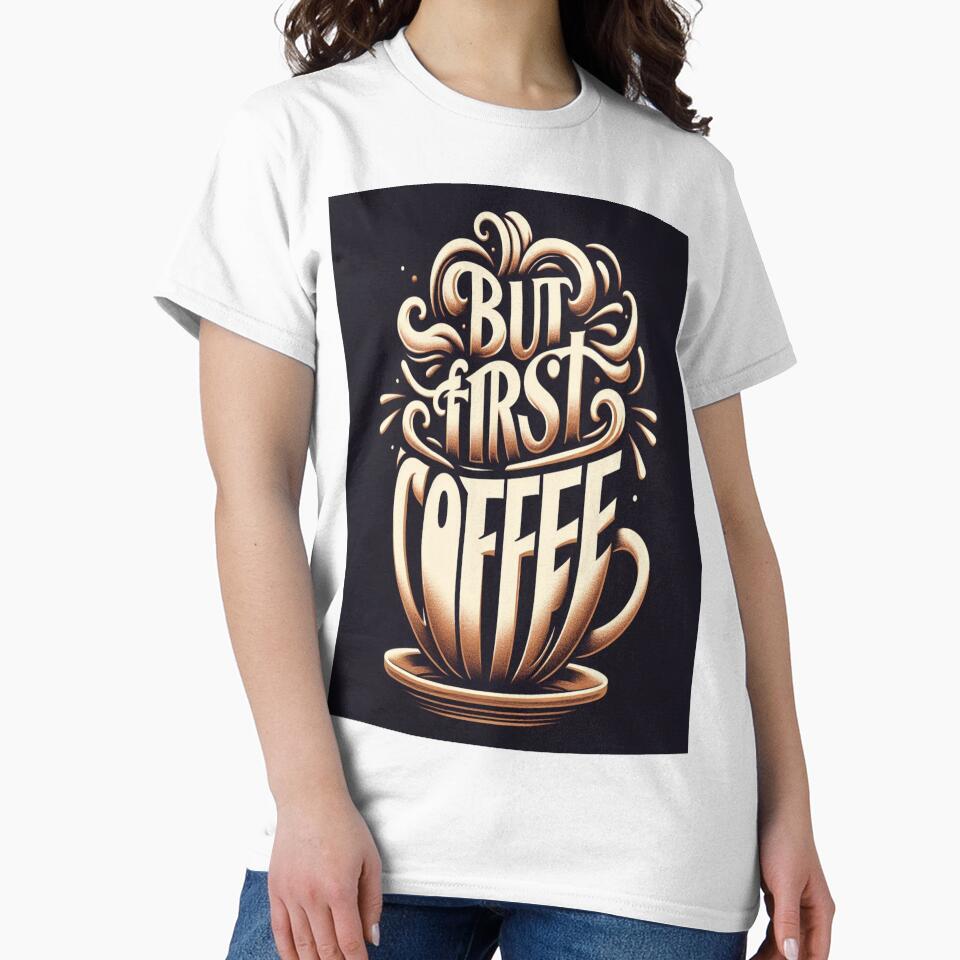 Steaming Cup: But First, Coffee by BB artwork
