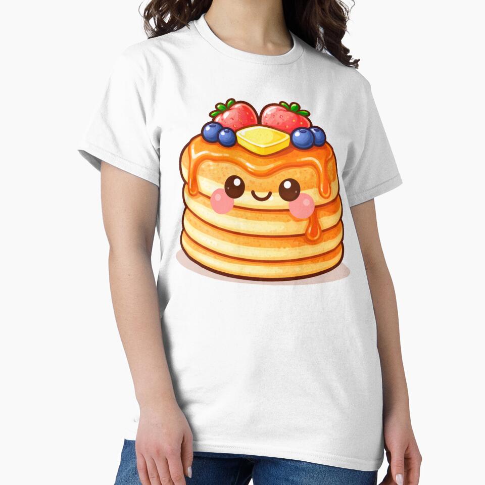 Cute Pancake Kawaii Food Character by ImagenFusionP
