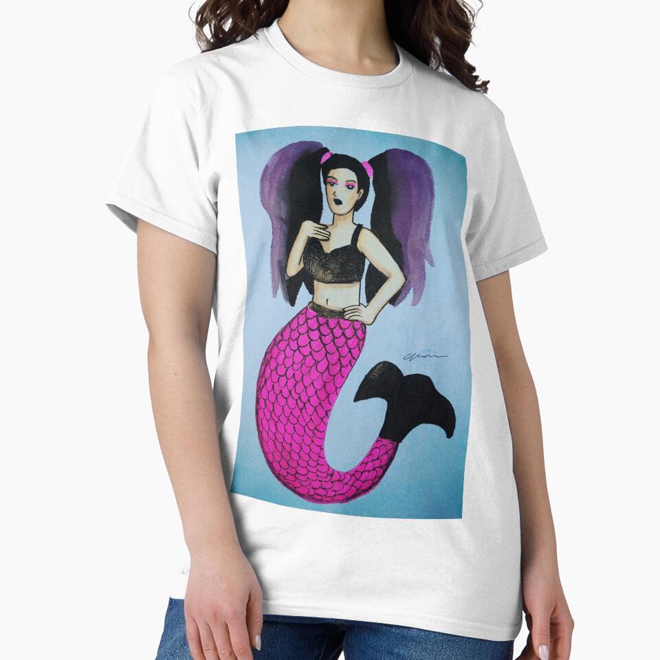 Goth mermaid by SeraphKnightArts