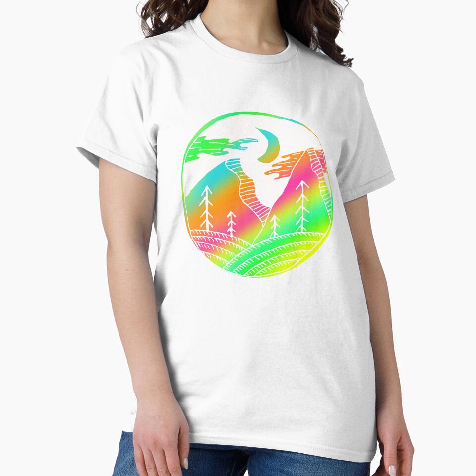 Colorful Mountain Art Design Gift Idea by werdanepo