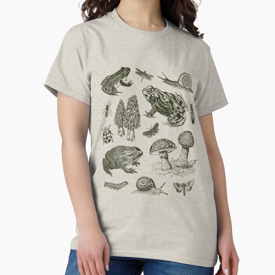Goblincore Nature Lovers: Vintage Biology of Frogs, Mushrooms, Snails, and Moths for Science and Natural History Fan by MinistryOfFrogs