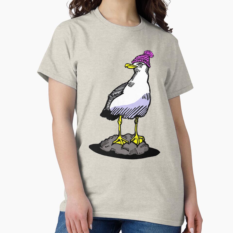 Bobble Hatted Seagull by LiquoriceLino