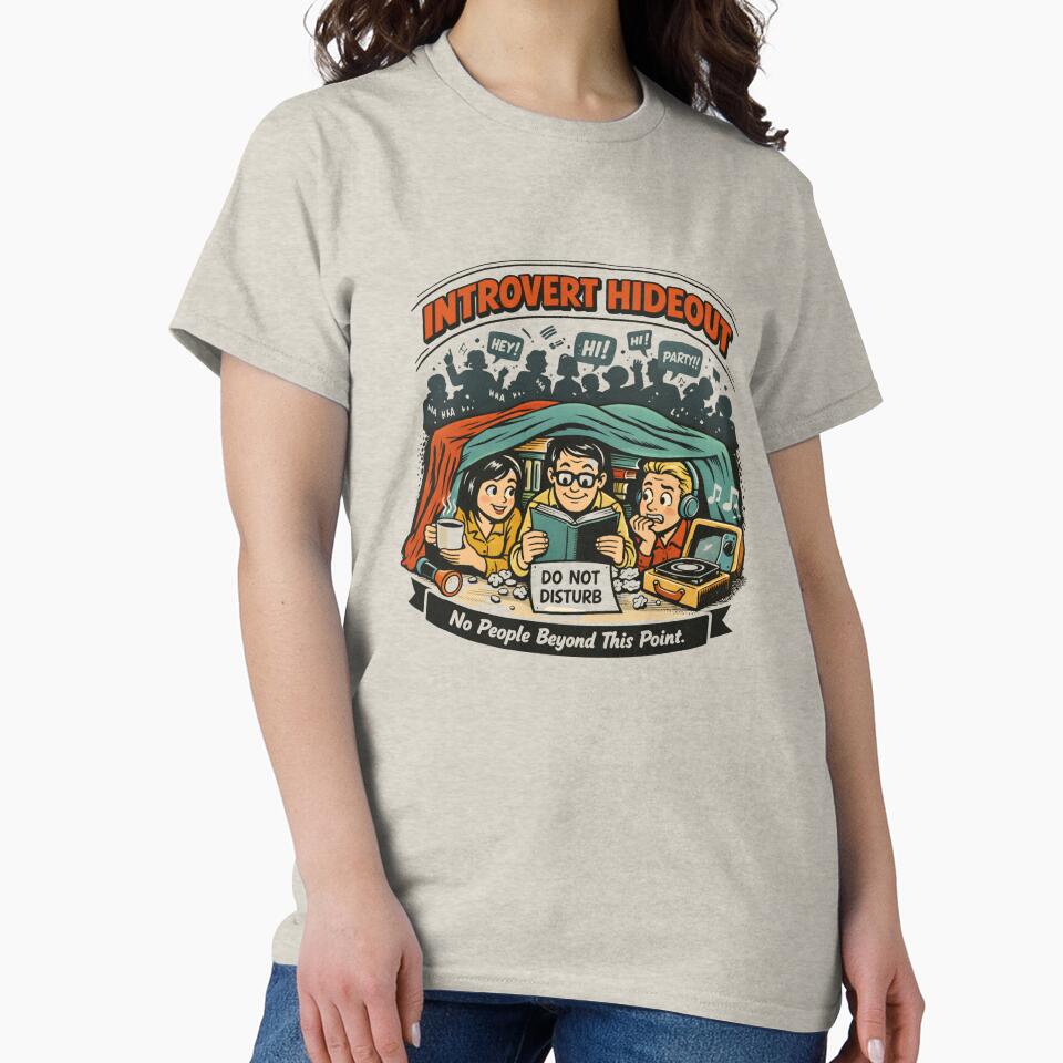 Introvert Hideout – Funny Retro Comic Introvert Humor by LMFARNACIO