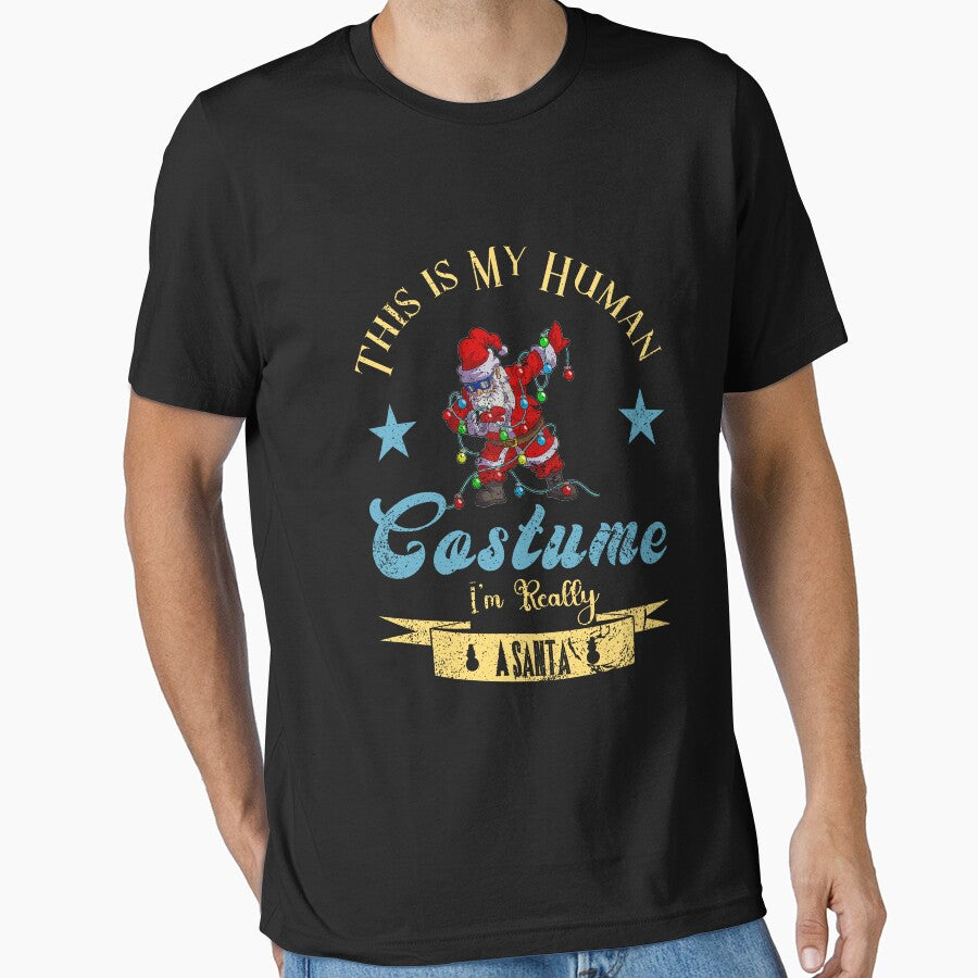 This is My Human Costume I'm Really a santa Vintage Retro by ArtOfHappiness