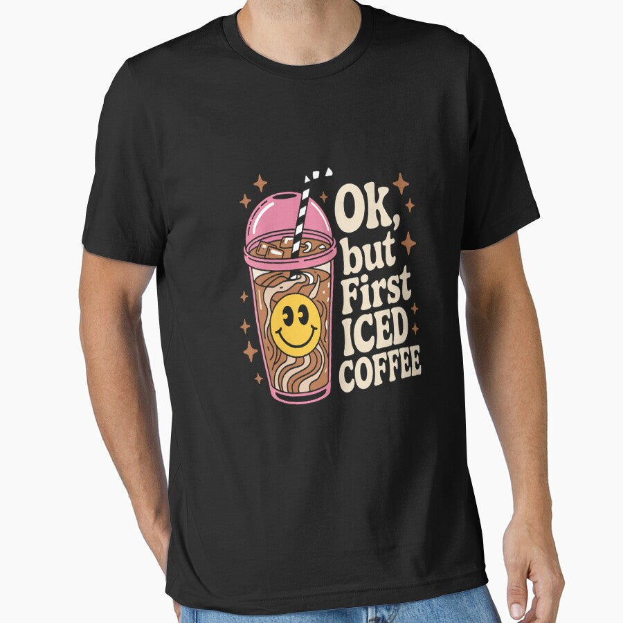 OK, But First Iced Coffee Coffee Lover Quote by TheRetroStyle