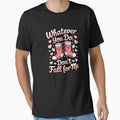Whatever You Do, Don't Fall For Me Funny Socks Pun Lover Quote by CORJIDOG-ART