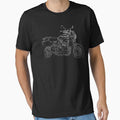 Kawasaki Z900RS pencil silhouette motorcycle naked bike retro by logotechdesign