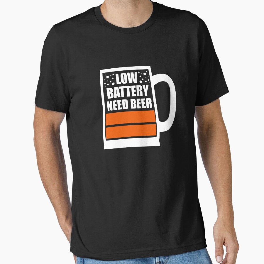 Low Battery need beer - Keep calm e drink cold beer - Beer Lover - Beer Fanatic - Beer is Life by mellinnshirts