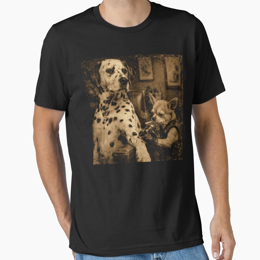 Vintage Dog Smoking Tattoo Funny Meme by will freed18
