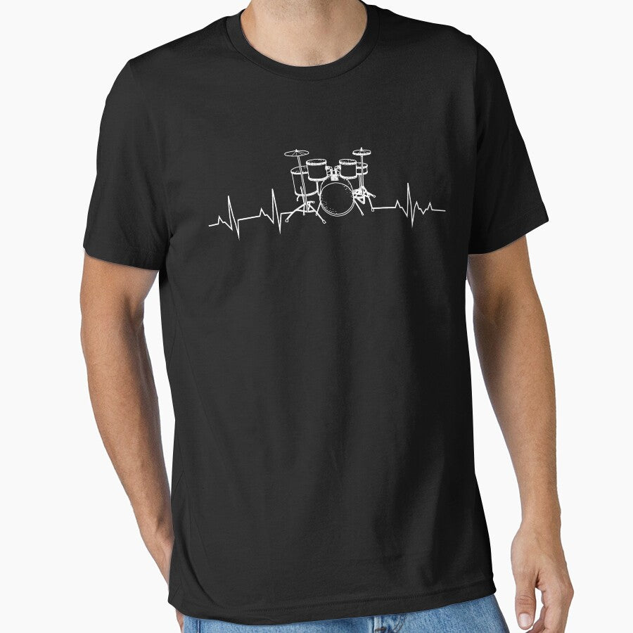 Drums Heartbeat - Funny drummer by Captain Mood