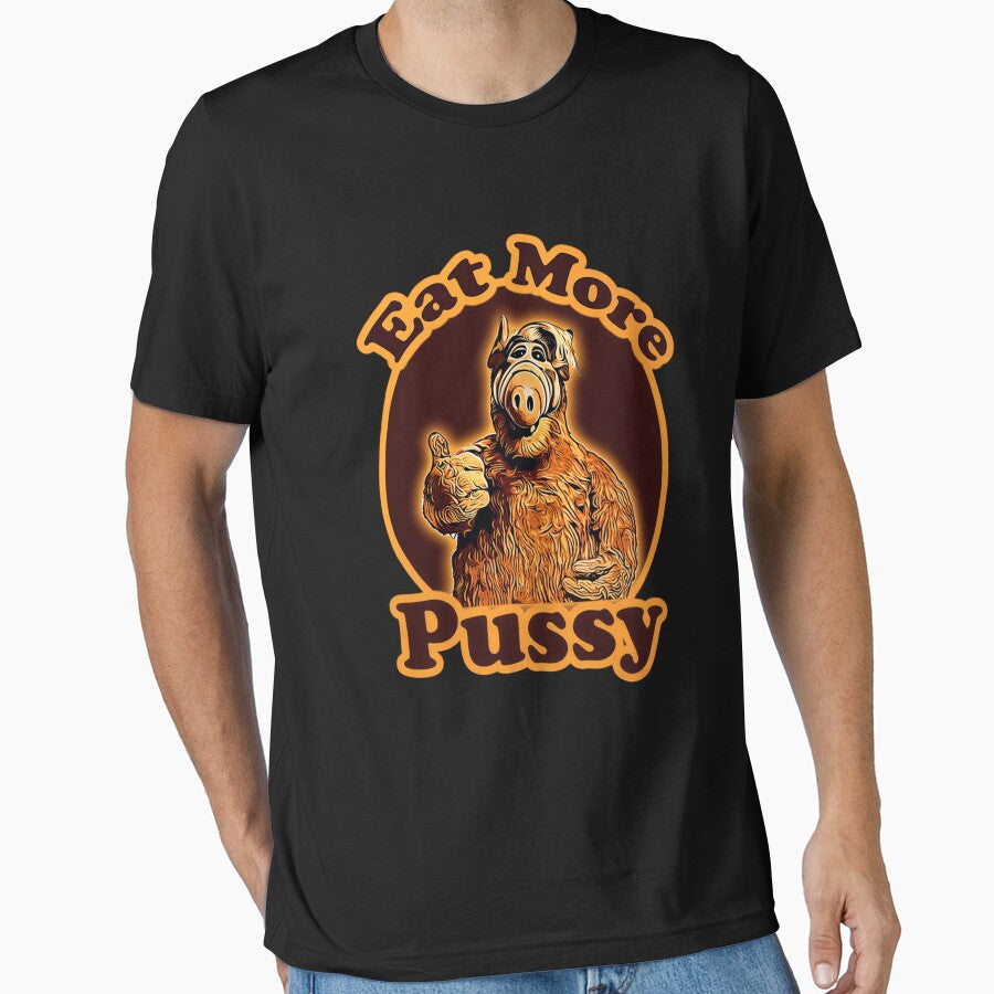 Funny Alien Retro Humor - Eat More Pussy Art by  The Midnight Library - Book Lover Gifts & Kindle Accessories