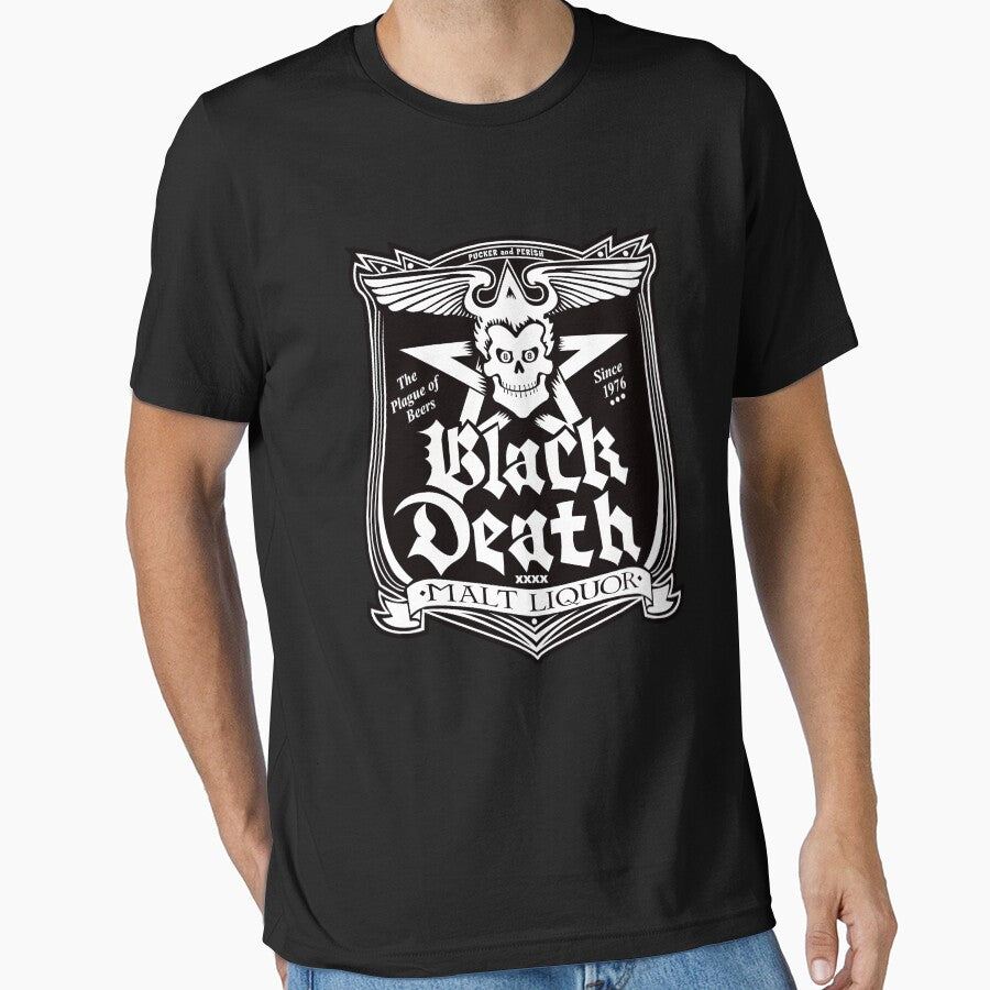 Dr Johnny Fever Black Death Malt Liquor by superiorgraphix