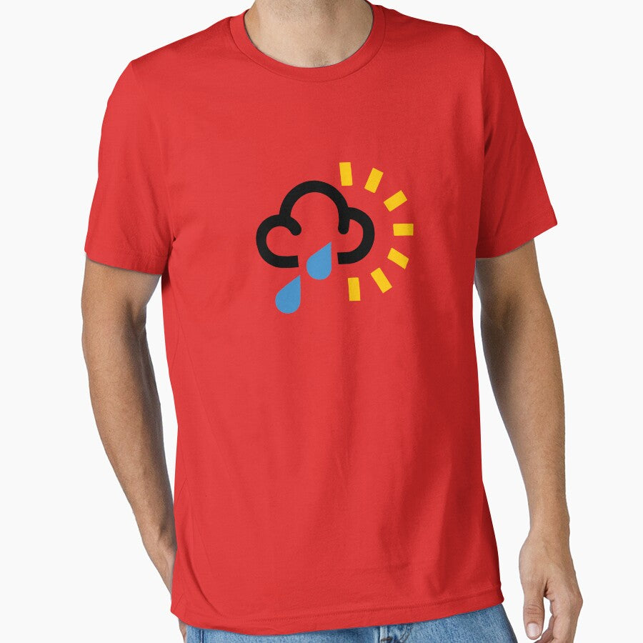 Rain and Sun !?, Weather Forecast Symbol - Weather Forecaster TV News Signs, Unusual, Retro, Funny Different Design by granimatedesign