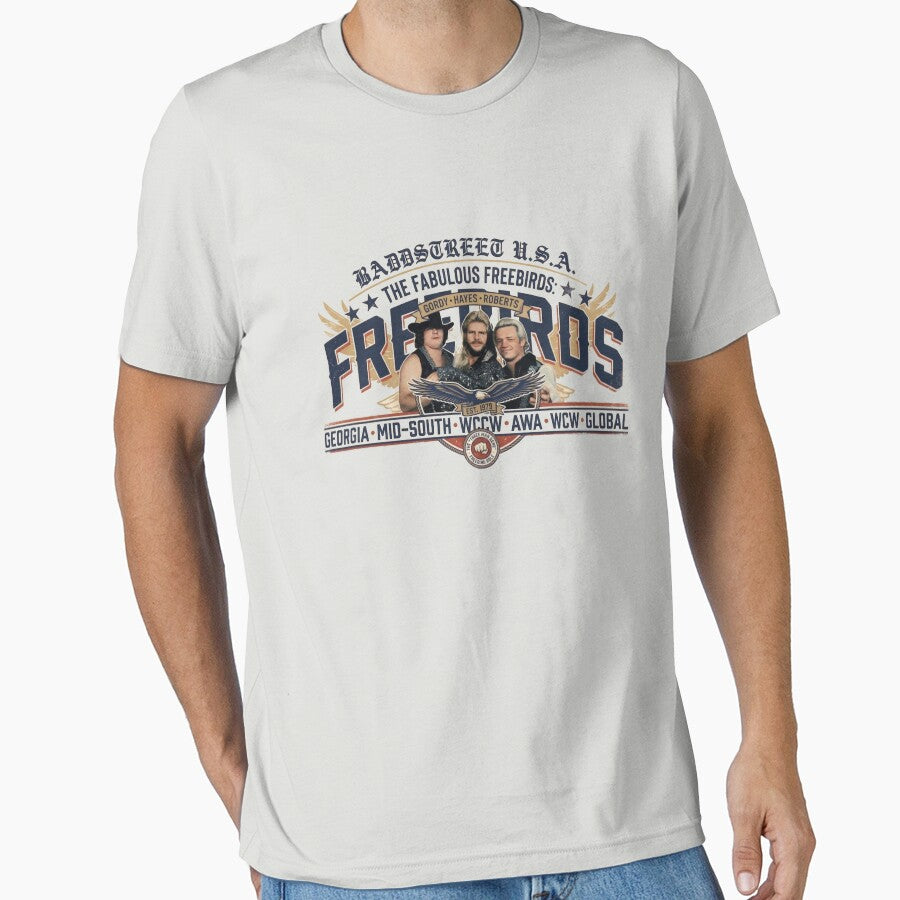 The Fabulous Freebirds Baddstreet USA Vintage Wrestling Tee by The Irish Whip