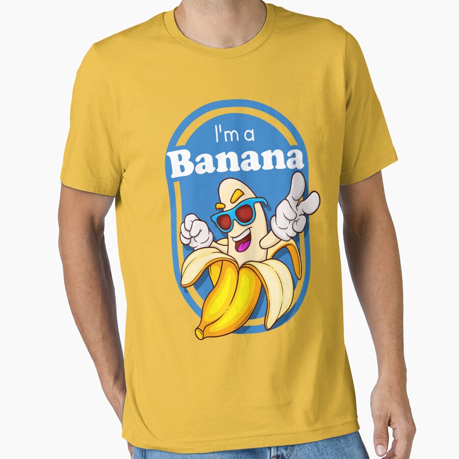 Funny Yellow I'm a Banana Lazy Halloween Fruit by medamrani